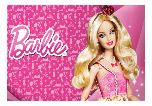 Papel De Arroz Para Bolo De Aniversário Barbie - Mod 8